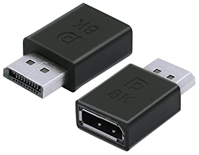 GINTOOYUN Displayport Adaptador hembra a Displayport macho 8K DP hembra a DP macho adaptador de audio y video para anfitriones de escritorio, ordenadores portátiles, monitores,etc (estilo 1)