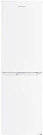 Cookology 247L Freestanding 50/50 Fridge Freezer - Frost Free - Adjustable Temperature Control & Legs - Reversible Doors & LED - 4 Star Freezer Rating - White