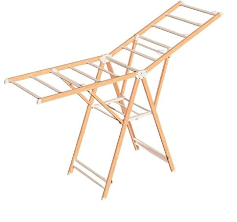 Wäscheständer/Wäschetrockner Wäscheständer, 2-stufiger klappbarer Wäscheständer for den Innen- und Außenbereich, höhenverstellbarer Wäscheständer, freistehender Aluminium-Wäscheständer Clothes Drying