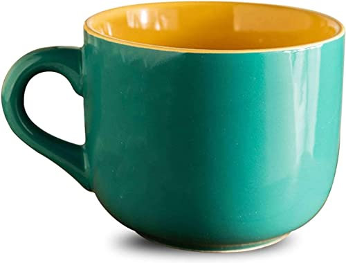 Tazze Giganti for La Colazione, Insalatiera, Tazza Da Zuppa In Ceramica, Contenitore Unico for Tazza Da Zuppa, Caffè, Tè, Zuppa, Tazza Da Zuppa Con Manico, Ciotola for La Colazione for Gelato, Dessert