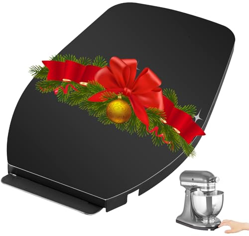 Glissière de mélangeur améliorée pour mixeur Kitchenaid, plateau coulissant pour appareil de cuisine, tapis de mélangeur avec roues à roulement lisse pour série Kitchenaid (noir, 4,5 à 5 l)