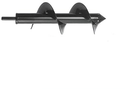 Fioriera da Giardino Punta Trapano a Spirale Albero Esagonale Coclea Cortile Giardinaggio Piantare Strumenti per scavare Buche,Black,8cmx25cm