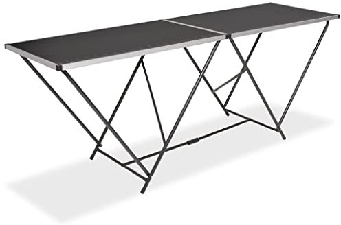 Homgoday Klapptisch für Tapete MDF Aluminium 200 x 60 x 78 cm, Couchtisch, Wohnzimmertisch, Tisch für Büro Schlafzimmer Garten