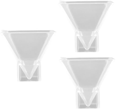 Lurrose 3stücke Silikonform Für Pyramiden Hochtransparentes Silikon Für Gießharz-Dekorationen Einfach Zu Verwenden Für Bastelprojekte Und Individuelle Ornamente