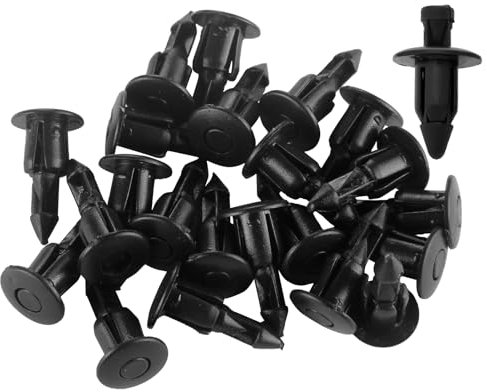 50 Pcs Rivetti in Plastica, 6mm, Trim Pannello di Fissaggio, Clip di Fissaggio per Biciclette, Clip di plastica Rivet Bici Carenatura Trim Pannello di Fissaggio per Honda, Yamaha, Suzuki, Kawasaki