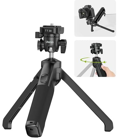 ULANZI TT38 Mini Tripod for Camera, One-Click Open Tabletop Camera Tripod