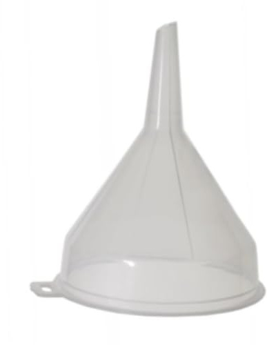 SOTL® 14cm Clear Plastic Funnel For Bottle Filling Essential Oils Arts & Crafts Supplies Science Laboratory Chemicals Vehicle Maintenance Catering Restaurant Liquid Transfer Fluid
