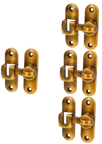Homoyoyo 4ensembles Loquet à Glissière Acier Pour Porte Verrou De Sécurité Pour Intérieures Et Extérieures Utilisation Maisons De Bain Et Bars