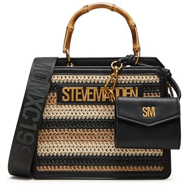 Steve Madden Damen Satchel Evelyn-U Umhängetasche, Braun