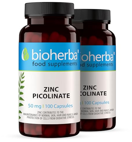 Zinc Picolinate – 200 Gélules de 50 mg | Complément alimentaire à base de zinc – par BIOHERBA