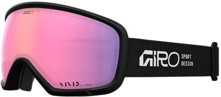 Giro Ringo Gafas de nieve para esquí y snowboard, talla única, disco VIVID ZEISS, visión amplia, antivaho, OTG, compatibles con casco, color: negro stacked – Cristales: infrarrojo vivo