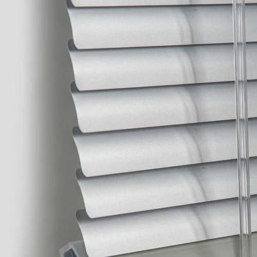 Persianas venecianas Aluminio Gris Plateado Estores Interior,Aluminio Blind para Ventana Pantalla De Privacidad recortables protección Visual,Romanas (W80cm×H90cm)