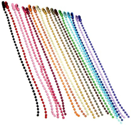 TOPBATHY 200 Pezzi Catena di Palline in Ferro Verniciato per Decorazioni Fai da Te Collane e Accessori Gioielli Resistente e Liscia per Uso Prolungato