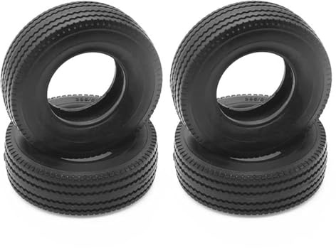 Ferngesteuerte Autoreifen Kompatibel Mit Tamiya Für Man Für Scania Für Actros R620 R470 1/14 RC LKW Kipper Anhänger Teile 4 Stück Gummireifen Reifen 28 Mm Breite