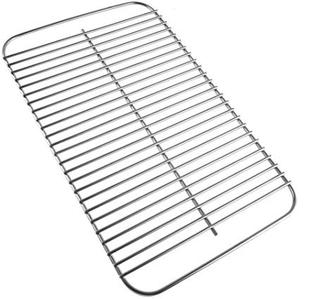 HuaHuaFL 80631 rostfritt stål grillgaller för Weber Go-Anywhere kol- och gasgrill, ersätter 70211, 3634, 67195, 40,6 x 25,4 cm