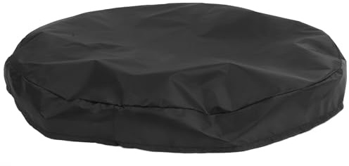 BESPORTBLE Copertura per Braciere Rotonda da Esterno Oxford 210D, Diametro 100 CM, Resistente alle Intemperie Cordino Regolabile, Protezione per Barbecue da Giardino e Riscaldatore Patio