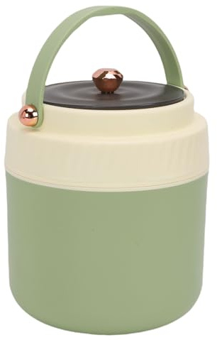 EMUKOEP Boîte à Déjeuner Isolée, Pot de Nourriture Chaude Polyvalent en Acier Inoxydable Durable, Récipient Thermique Parfait pour la Préparation des Repas