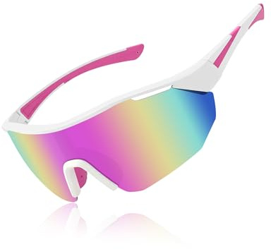 MELLIEX Gafas de Sol Polarizadas para Ciclismo, Protección UV400 Ultraligero, Gafas Deportivas al Aire Libre Hombre Mujer para Ciclismo Carretera, MTB y Correr