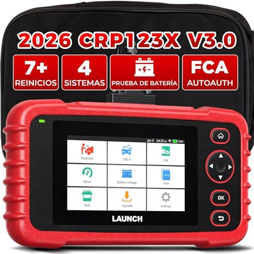 LAUNCH CRP123X V3.0 64G OBD2 Scanner 4-System Diagnostic Tool | 4-system diag & resets: EPB, DPF, Oil, SAS, BMS, battery. Auto VIN. Free lifetime updates. All cars.