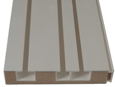 Liedeco Vorhangschiene, Gardinenschiene mit Holzkern 180 cm, 3-läufig