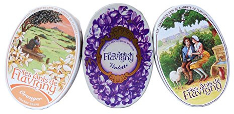 Abbaye De Flavigny - Orange, Anise and Violet Flavored Candies From France 6 Pack 6x1.75oz
