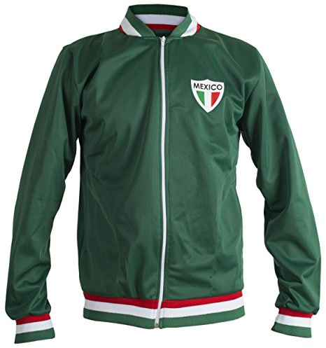 JL Sport Mexique Coupe Du Monde De Football De 1970 Veste Retro Survêtement - L