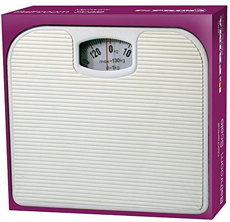 New Prima 130kg Bathroom Scale Weighing Body Weight Mechanical Home Lose Fat Dial White