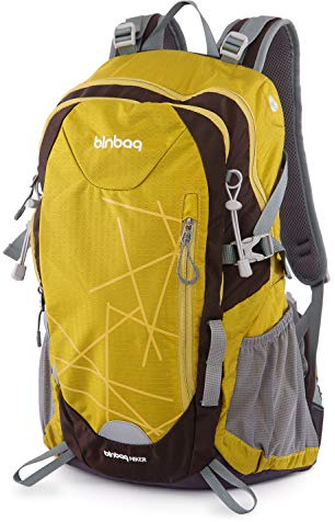Blnbag S1 Zaino da Trekking Leggero, Zaino Sportivo con Copertura Antipioggia, Zaino da Bicicletta, Zaino da Campeggio, Zaino con Cinturino in Vita, Unisex da 20 litri, Inka Gold