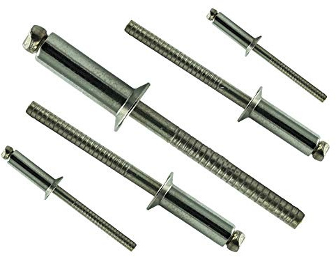AGBERG 4 X 18 mm (50 pezzi) rivetti ciechi con testa svasata – Acciaio inox VA A2 V2A – Rivetti ciechi – rivetti pop-inossidabile DIN 7337 – ISO 15984 | AGBERG