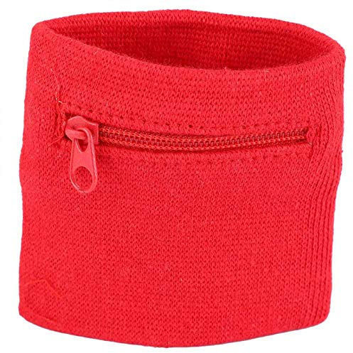 Kuuleyn Sport Armband, Unisex Armband Münzschlüssel Aufbewahrung Reißverschluss Tasche Sport Handgelenk Geldbörse Fitnessstudio Laufen Basketball zum Laufen Radfahren Sport Münzschlüssel Aufbewahrung