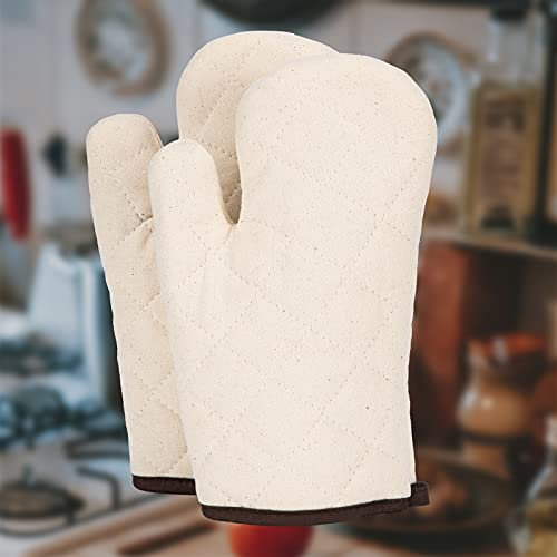 Kesntto Hitzebeständige Ofenhandschuhe, rutschfeste Küchen-Ofenhandschuhe zum Kochen Backen Grillen（1 Paar）,Oven Mitts