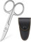 ACWOO Forbici per Unghie, Forbici per Cuticole, Forbicina Inox Extra Affilate con Lame Curve, Forbicina Professionale Unghie con Custodia per Professionale e Domestico