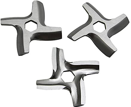 Oikabio pour Hachoir à Viande Couteau Hachoir Lame Appareils de Cuisine Pièces pour Hv2 Hv3 Hv4 Hv6 Hv8 Me406 Me420 Me605 Me650