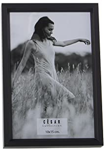 Set de 2 Portafotos para fotografia de 10x15cm de Aluminio en Negro 11,8x16,8x2cm