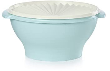 Tupperware Heritage Collection 17,25 Tassenschüssel mit Starburst-Deckel, hellblau, Vintage-Farbe, spülmaschinenfest und BPA-frei (4,1 l)