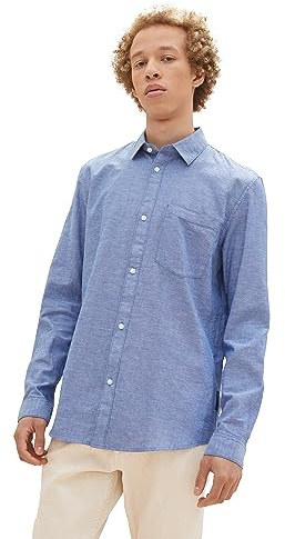 TOM TAILOR Denim Herren Relaxed Fit Troyer Pullover