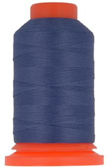Lot de 3 bobines fil mousse polyester 1000m fabriqué en France pour surjeteuse bleu marine
