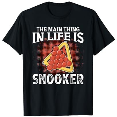 Billardtrikots für Männer Hauptsache im Leben Snooker T-Shirt