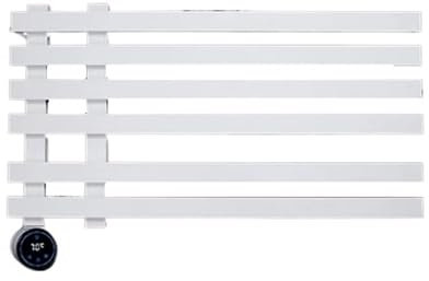 Radiatore scaldasalviette Radiatore For Asciugamani Da Bagno In Bianco E Nero, Controllo Intelligente, Portasciugamani Riscaldato Elettrico, Scaldasalviette A Parete, Scaldasalviette Elettrico ( Color