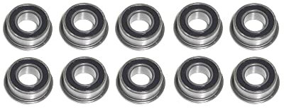 Kugellager mit Bund MF105 2RS 5x10x4 mm Flanschlager Bundlager 10 Stück rcbay Kugellager aus Chromstahl mit Flansch