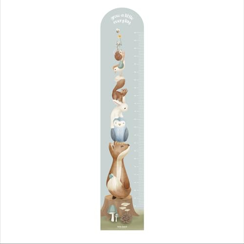 Little Dutch Messlatte Wandaufkleber Forest Friends (142x28cm) | 142 x 28