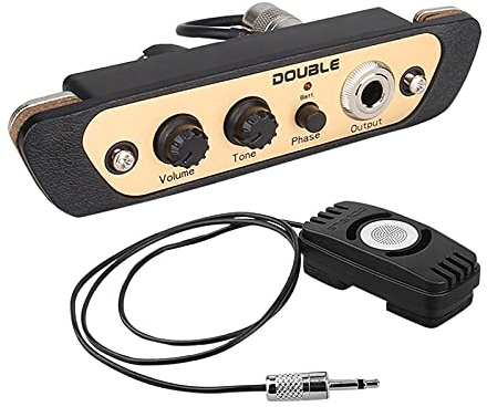 Solinder Tonaufnahme CJ01L Cajon Box Drum Preamp Tonabnehmer Musikinstrument Tonabnehmer mit Mic 1/4 Zoll Jack
