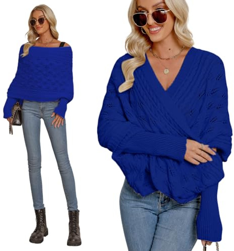 Aublinto Pullover Schal Gestrickter Zopfmusterschal Schal mit Ärmeln für Frauen gestrickter Zopfmuster-umhang Bolero Damen Multifunktionaler Schal Pullover mit Ärmel Lange Wraps Schals Winter Herbst