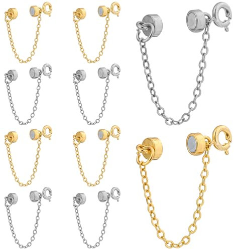 10 Pcs Bracelet Extenders, Chain Extenders for Bracelets Magnetic Bracelet Clasps Jewelry Extension Chain Magnetic Necklace Fasteners for DIY Jewelry Accessories