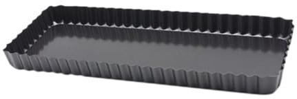 CIYODO Moule à Rectangulaire 36,5 Cm Antiadhésif En Acier Fond Amovible Ustensile De Cuisson Pour Quiches Et Pâtisseries Facile à Nettoyer Ranger