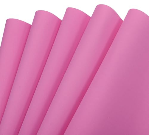 sourcing map EVA Foam Sheets Rose Red 19.7 Inch x 19.7 Inch 1mm Thick Crafts Foam Sheets for Costumes, Arts and Crafts Projects Pack of 5