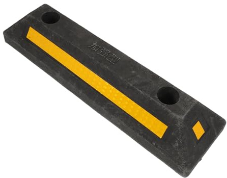 Cabilock Tope de Goma Portátil para Estacionamiento Función Antirretroceso, Calzo para Rueda Resistente de Goma Adecuado para Garajes y Vehículos Recreativos