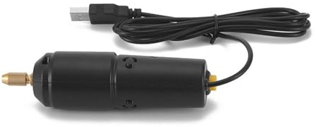 Hyuduo 8500rpm Mini Electric Hand Drill Set for Resin Jewelry Keychain Making, USB Charging Mini Drill Set,Electric for Clay Drilling Tool,Black ABS + Alloy Material (Black #-3)