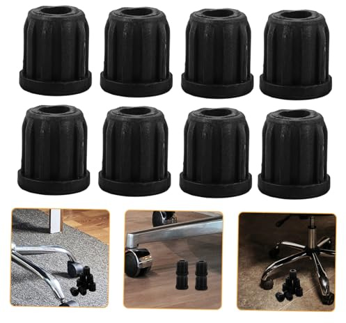 jojofuny 20pièces Manchons Inserts Pour Roulettes Pivotantes Douilles Petites Pour Chaises Et Meubles Fixation Stable Pour Bois Pour Fauteuils Bureau Et Meubles