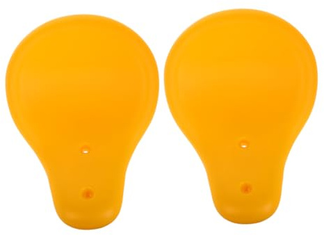 WHAMVOX Seesaw Seat Replacement for Boys and Girls Playground Outdoor Plastic Play Equipment Parts 2pcs Yellow Toddler Seesaw Accessories for Parks and Play Areas